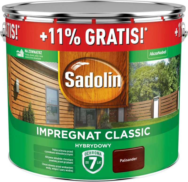 Impregnat Sadolin Classic Hybrydowy palisander 10 l