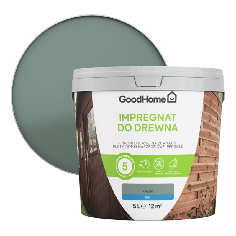 Impregnat do drewna GoodHome szałwia 5 l