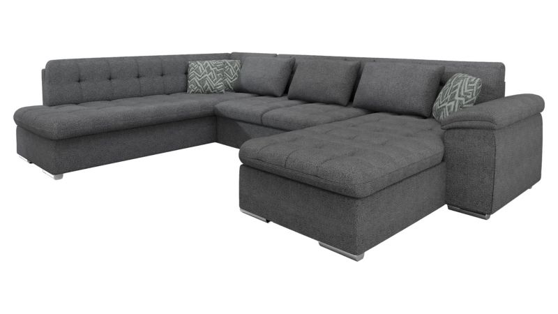 Narożnik z funkcją spania MIRJAN 24 Niko Bis Premium prawy grafitowy/grafitowy/ciemny szary 1 szt.