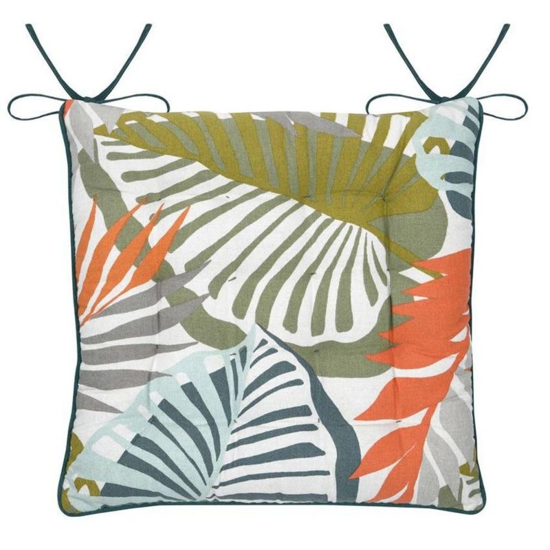 Poduszka Na Krzesło Kentia STOF dekoracyjna 38x38 cm Liście 1 szt.