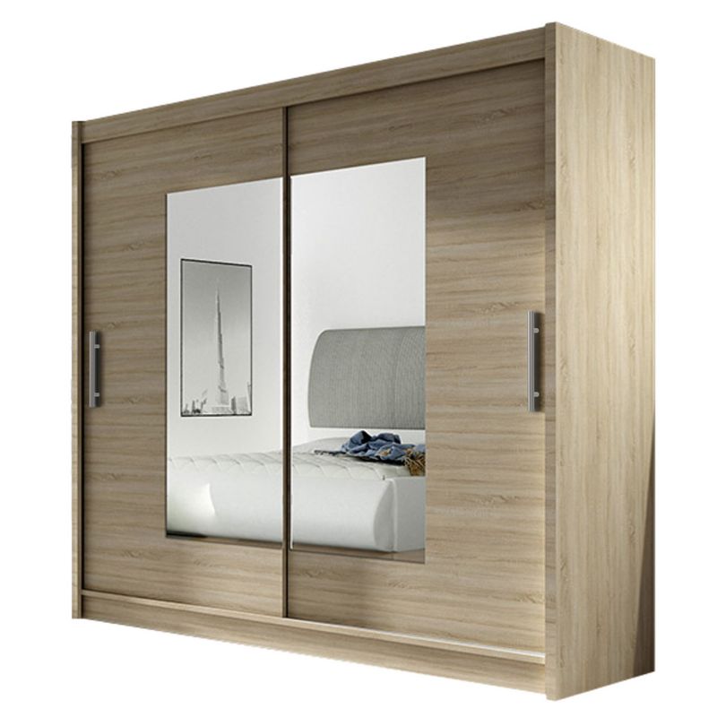 Szafa MIRJAN 24 z drzwiami przesuwnymi London VII dąb sonoma/lustro 1 szt.