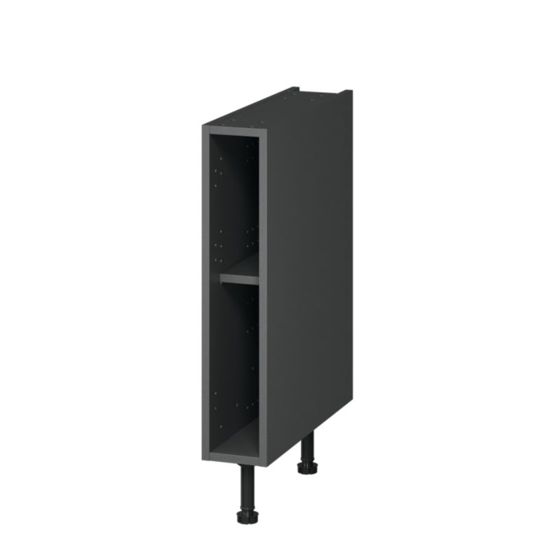 Korpus szafki kuchennej dolnej GoodHome Caraway 15 cm szary