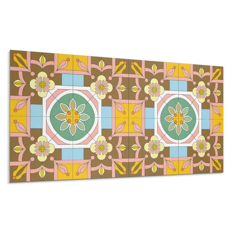 Kafelki samoprzylepne Wallfluent 40x20 cm Kwiatowy design 10 szt.