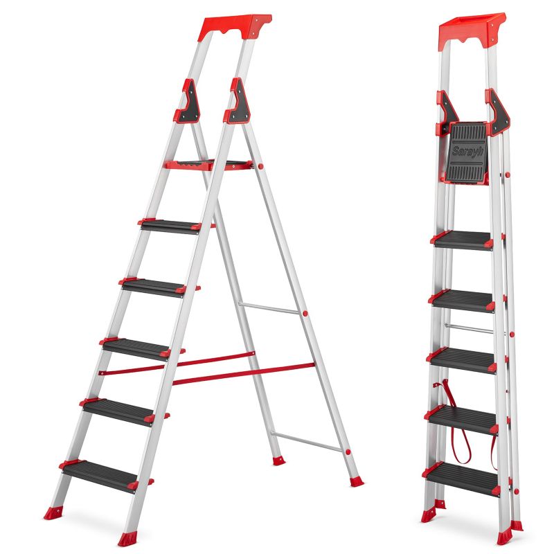 Drabina montażowa magazynowa profesjonalna HIGHER ALU 6 1 szt