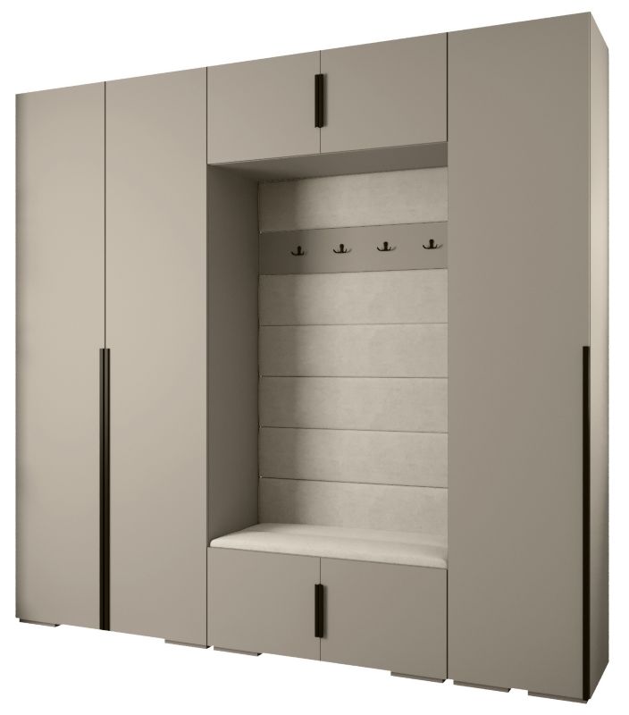 Garderoba do przedpokoju Abiks INOVA 1 Z8 kaszmir+czarny+manila02 1szt.