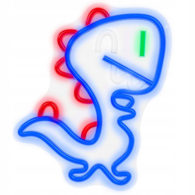 Neon LED Forever Light dinozaur kinkiet ściemniacz USB 1 szt.