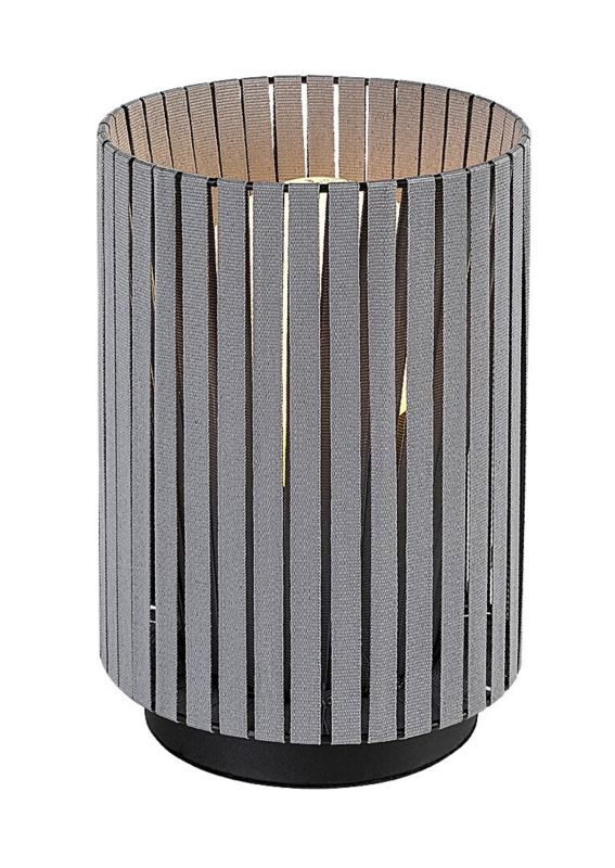 Lampa stołowa Rabalux Revan popielato-czarna 1 x E27 x 6W IP20 wym: 23 x 15 x 15 cm tkanina - 1 szt.