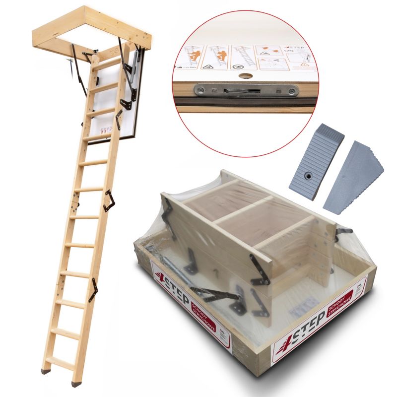 Schody Strychowe 4STEP Greenline 90x80 1,05W/m2K 1szt.