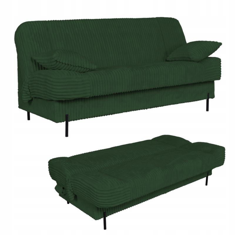 Kanapa do salonu rozkładana Family Meble Sara zielona 1szt