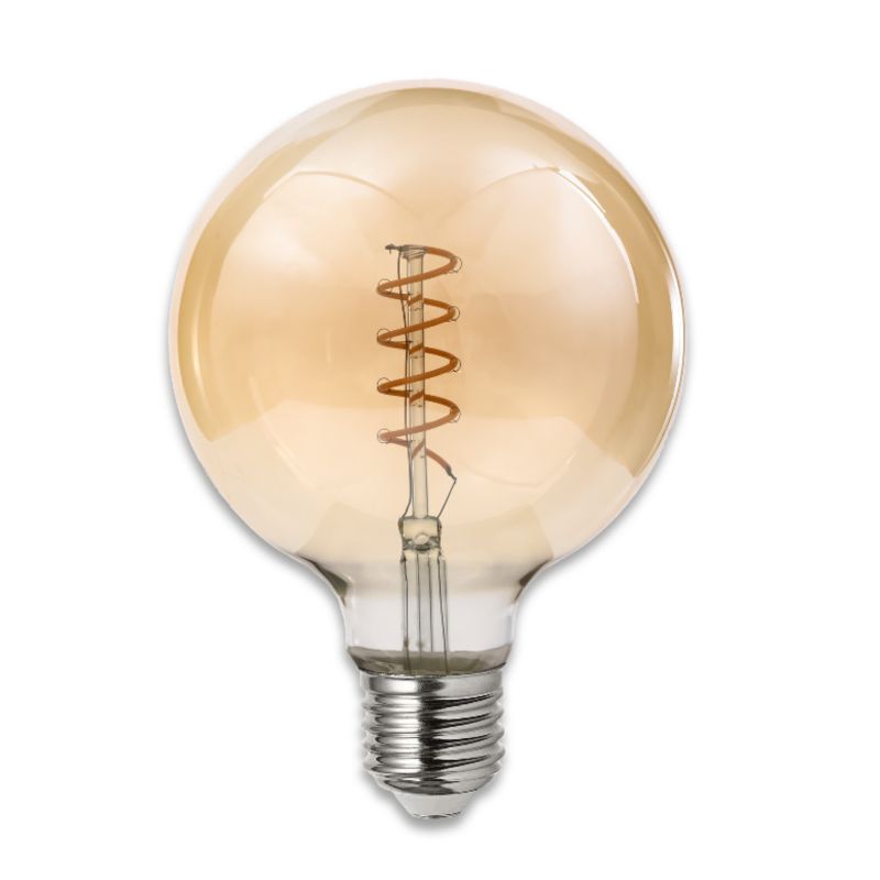 Żarówka LED E27 MasterLED Filament Dimm G95 4W 2200K ciepła biel szkło bursztynowe ściemnialna 1 szt.