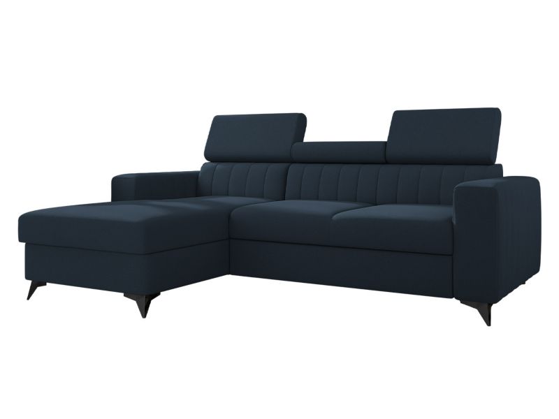 Narożnik z funkcją spania MIRJAN 24 Milano lewy LC+2R granatowy 1 szt.