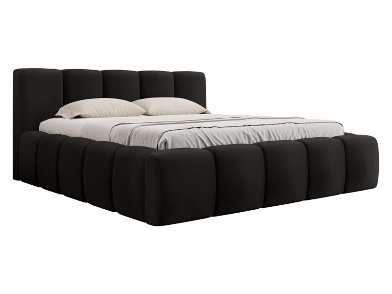 Łóżko tapicerowane MIRJAN 24 Kevson 140x200 czarrny 1 szt.