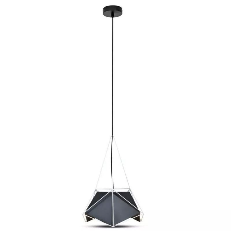 Lampa sufitowa wisząca V-TAC Basics czarna wym: 120 x 40 x 40 cm 1xE27 x 1 szt.