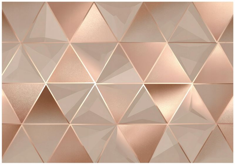 Fototapeta WALLARENA Do Sypialni Salonu Na Flizelinie Abstrakcja Geometryczna Glamour 300x210 cm 1 szt.