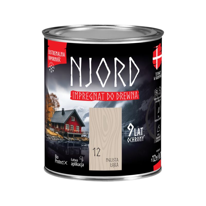 Impregnat do drewna Njord mglista łąka 0,75 l