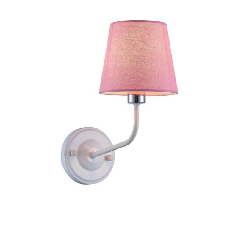 Kinkiet ścienny Candellux York różowo-biały 1 x E14 x 60W IP20 wym: 33 x 15 x 25 cm - 1 szt.