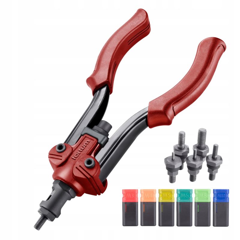 Nitownica ręczna Fortum do nitonakrętek m3-m10 krótka 270 mm profesjonalna mocna 1 sztuka