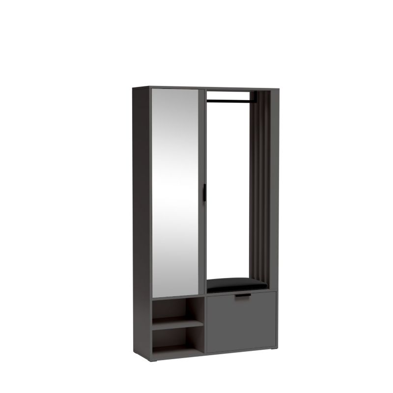 Garderoba MINIO go for it UNI MELO grafit z siedziskiem 1 szt.