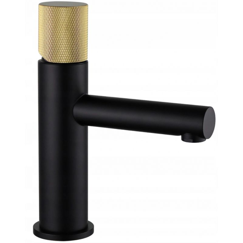 Bateria umywalkowa stojąca Mexen Elba One czarna/złota 17x11 cm 1 szt.