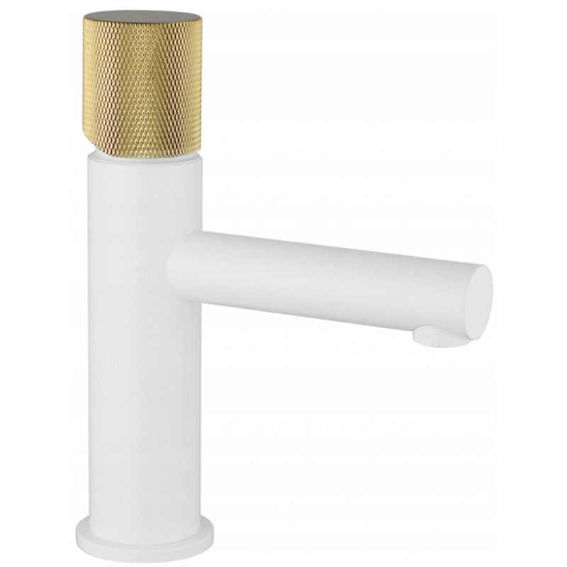 Bateria umywalkowa stojąca Mexen Elba One biała/złota 17x11 cm 1 szt.