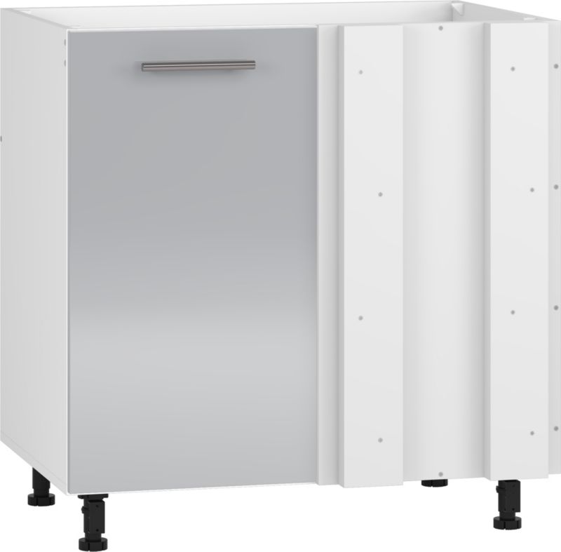 Szafka Halmar kuchenna narożna pod zlew 80 VENTO DKN-100/82 jasnoszary połysk 1 szt