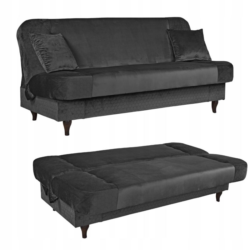 Kanapa do salonu rozkładana Family Meble Iza brunatny 1szt