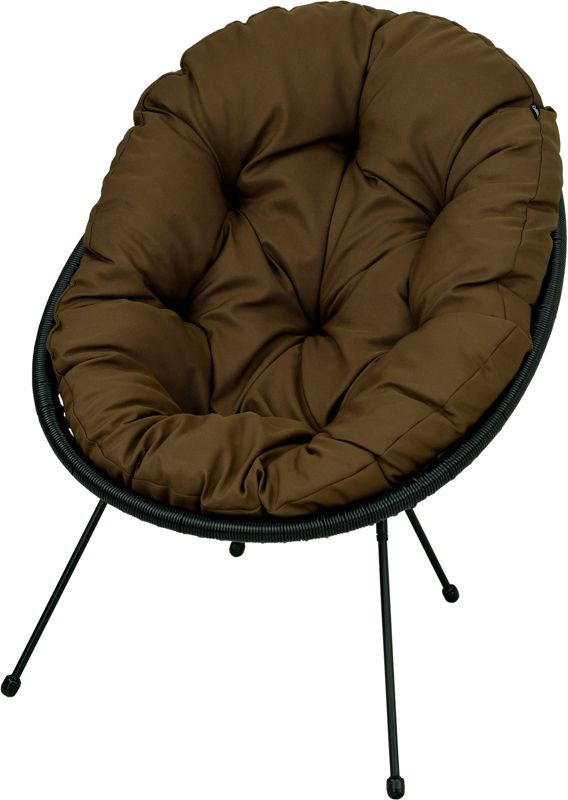 Poduszka na fotel żyłkowy AMPO brązowy gładki 1 szt.