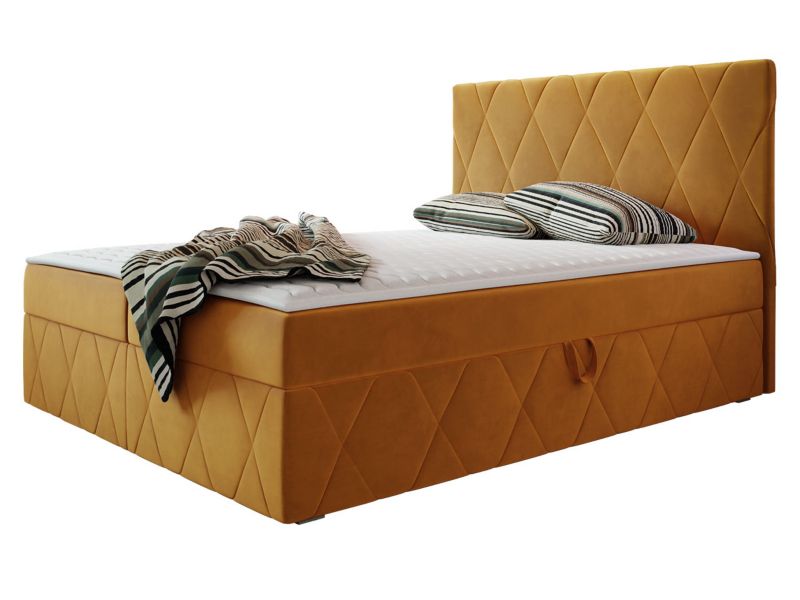 Łóżko kontynentalne MIRJAN 24 Simoti 160x200 miodowy 1 szt.