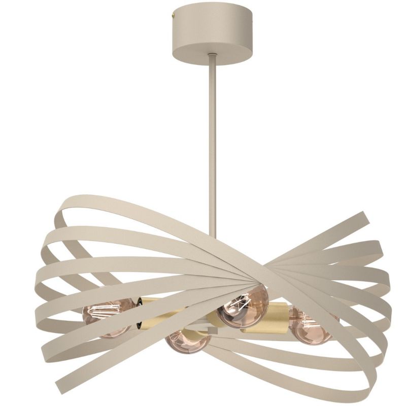 Lampa wisząca Luminex Sparkle kremowo-złota mat 50 cm 4xE27 x 15W 1 szt.