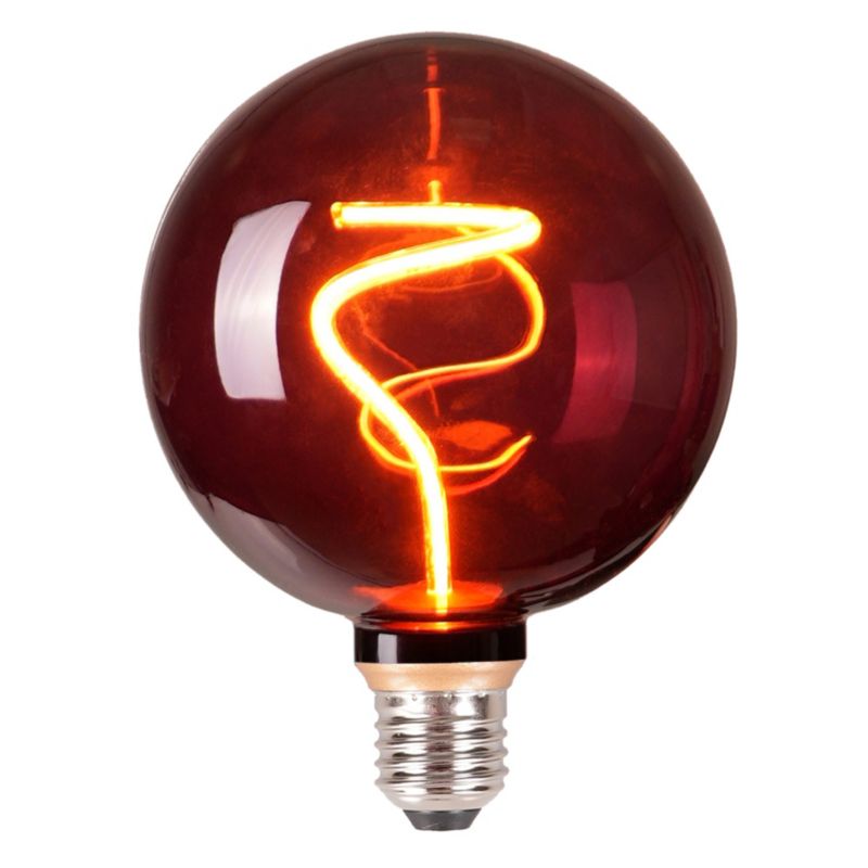 Żarówka Sanico Goldlux LED E27 filament G125 4W DecoVintage Red Wine 1800K - 1 szt.