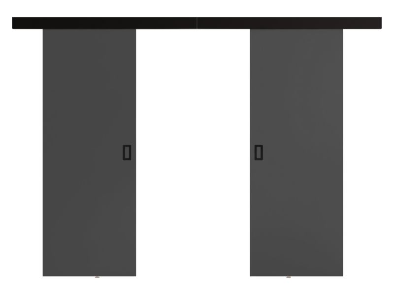 Drzwi przesuwne wewnętrzne MIRJAN 24 Werdi Duo 172 + samodomykacz grafit 1 kpl.