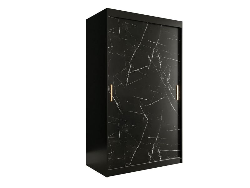 Szafa MIRJAN 24 Marmur T 120 czarny mat / czarny marmur 1 szt.