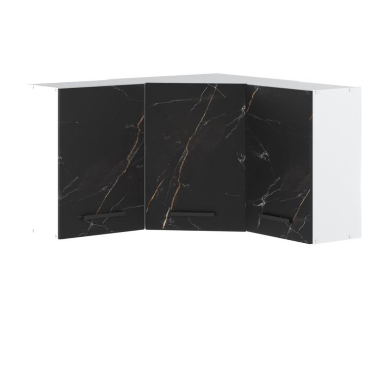 Szafka Kuchenna Hurtownia-Mebli Wisząca Narożna Blanka górna narożna 90cm Biały Mat San Sebastian 90x30x60 cm 1szt.