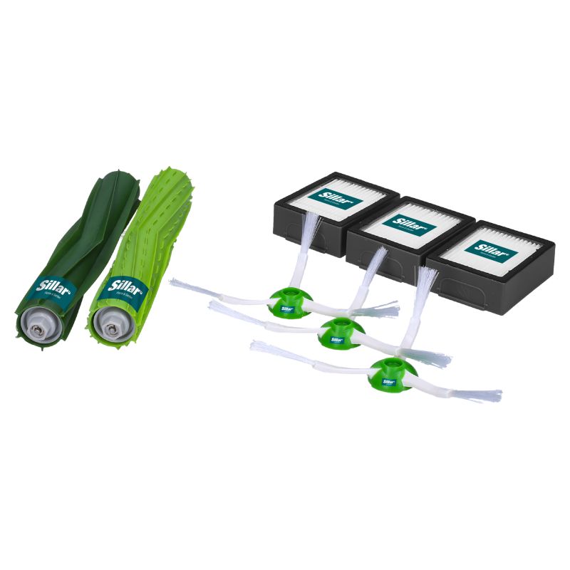 Akcesoria do robota sprzątającego, Sillar, szczotki, filtry, zamiennik do iRobot Roomba seria E J, 8szt