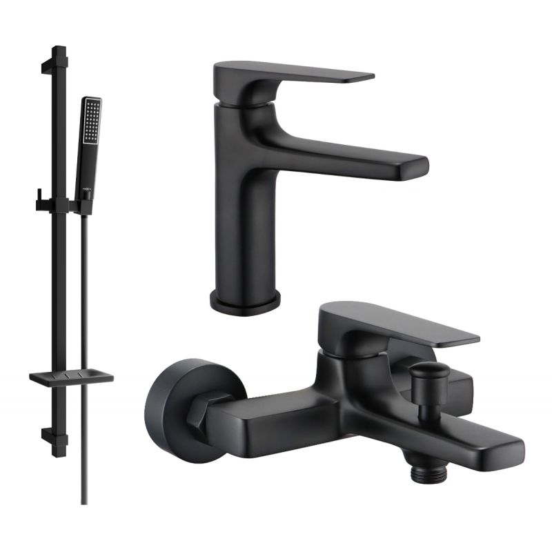 Zestaw wannowy Mexen Lynx czarny 745903DQ72-70 1 szt.