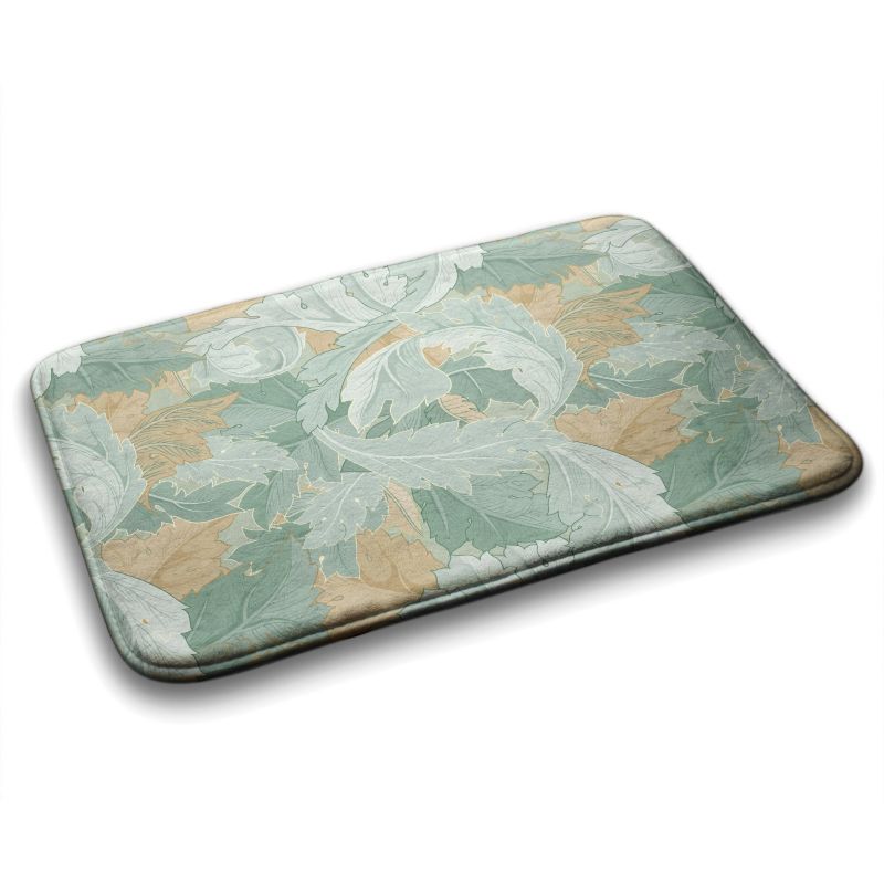 Dywanik łazienkowy Tulup 75x45cm Liście rośliny Mikrofibra Wodoodporny 1 szt.