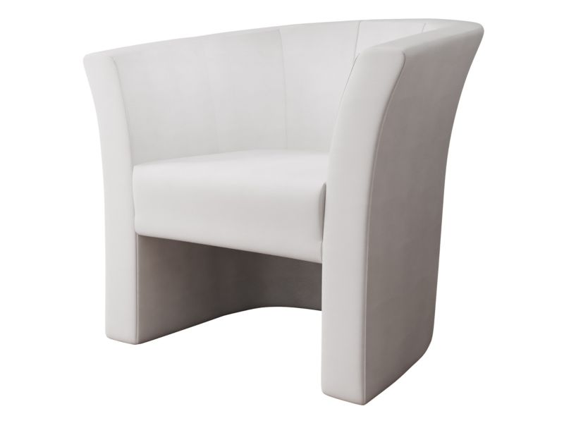 Fotel MIRJAN 24 kubełkowy Niko biała ekoskóra 1 szt.