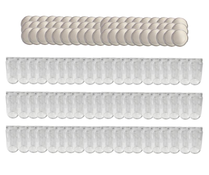 Słoiki MODO24 720ml dżemy konfitury przeciery salatki zakrętki 82mm PZH 60 kpl.