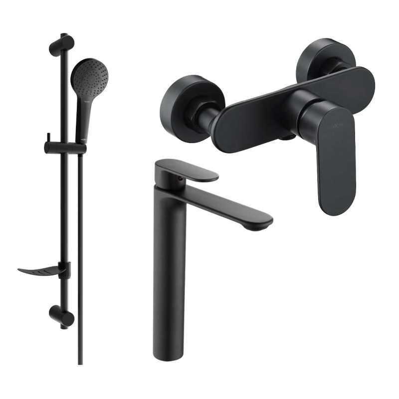 Zestaw prysznicowy Mexen Milo czarny 71314DF05-70 1 szt.