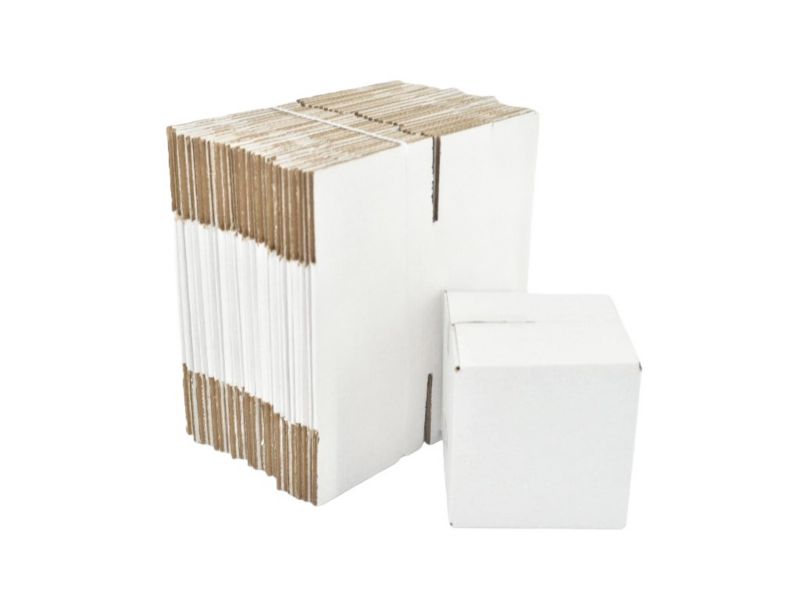 Kartony klapowe Neopak 150x150x150mm Białe, 100 szt.