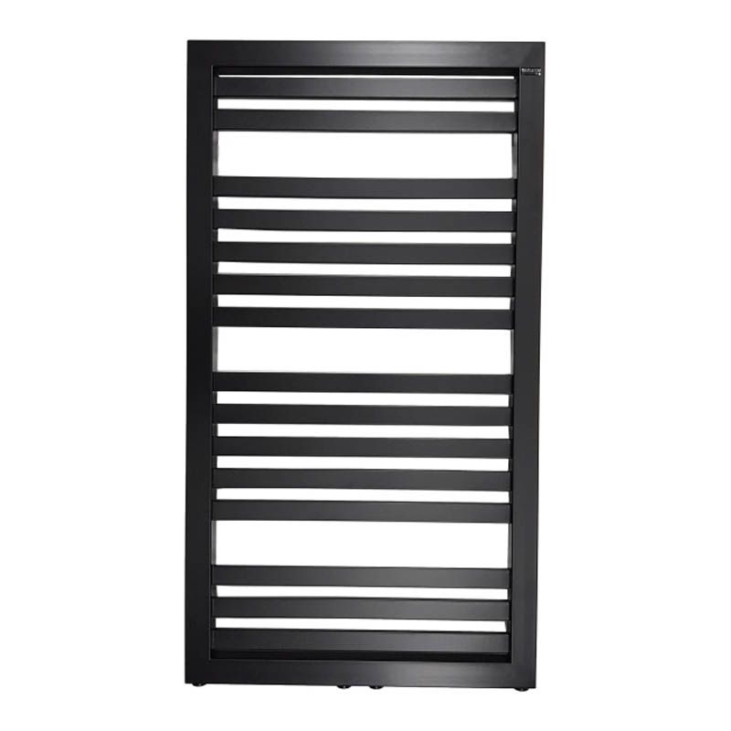 Grzejnik łazienkowy Kleo 98 x 54 cm czarny