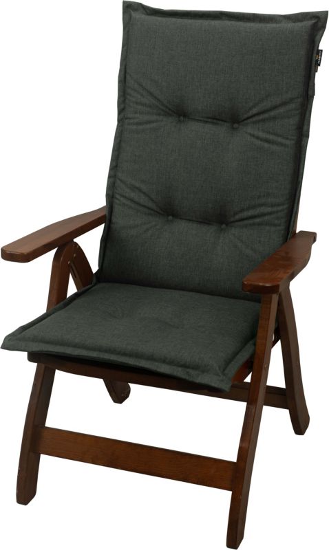 Poduszka na fotel krzesło ogrodowe AMPO ciemny szary 1 szt.