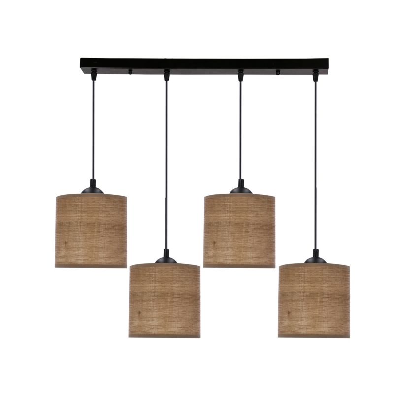 Lampa wisząca Candellux Lighting LEGNO 15 4X40W CZARNY 1 szt.