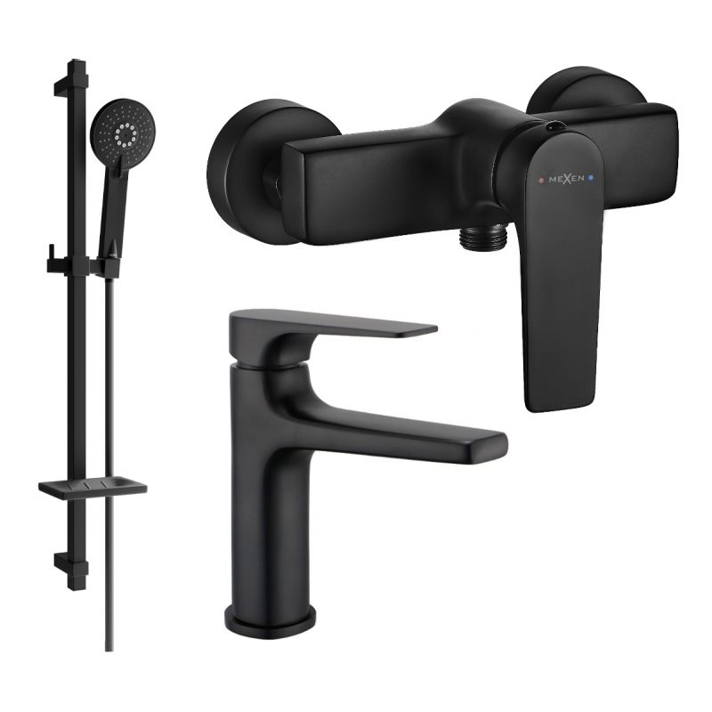 Zestaw prysznicowy Mexen Lynx czarny 745904DQ40-70 1 szt.