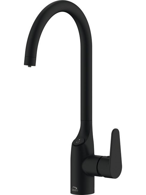 Bateria zlewozmywakowa Laveo Claro czarna z podłączeniem do filtra wody