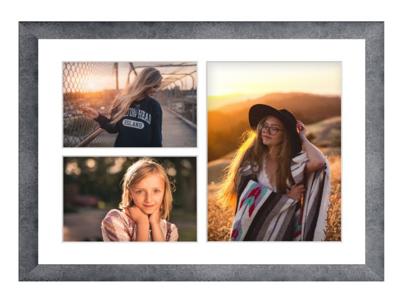 Ramka na 3 zdjęcia Hekla 30x40x3 galeria beton 1szt.