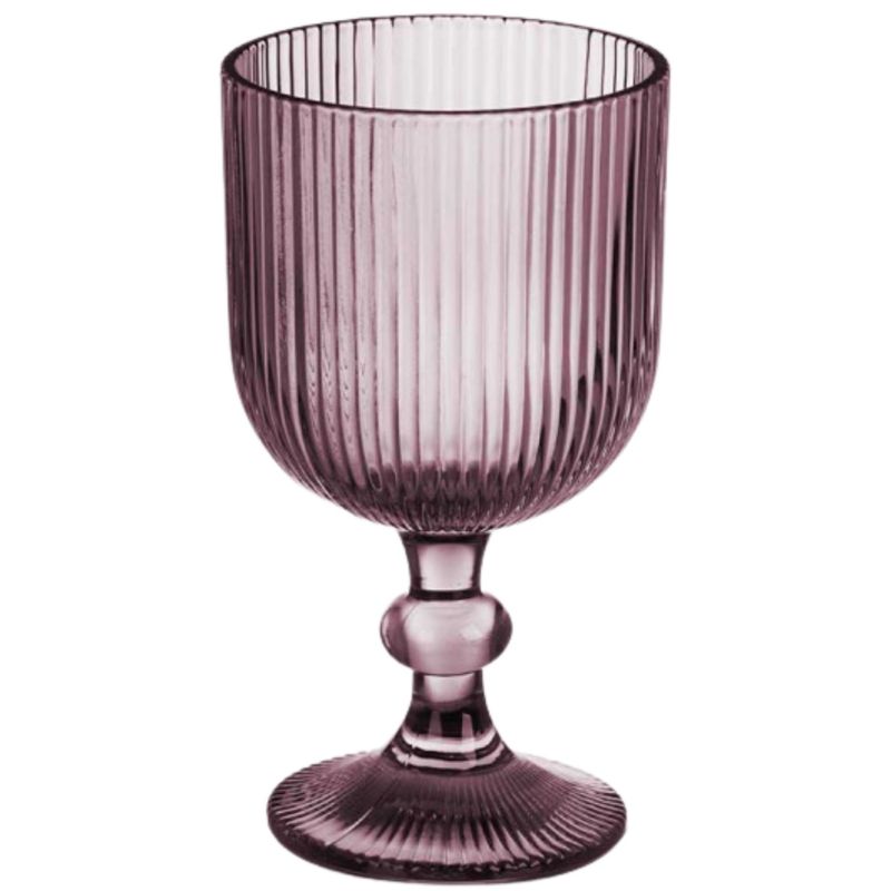 Kieliszek Do Wina Vivalto Prążkowany Różowy 370 Ml 1 Szt.