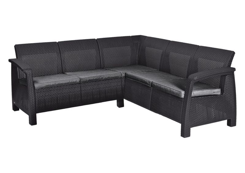 Narożnik Ogrodowy Keter Corfu Relax 190x190x79cm Grafitowy 1 szt.