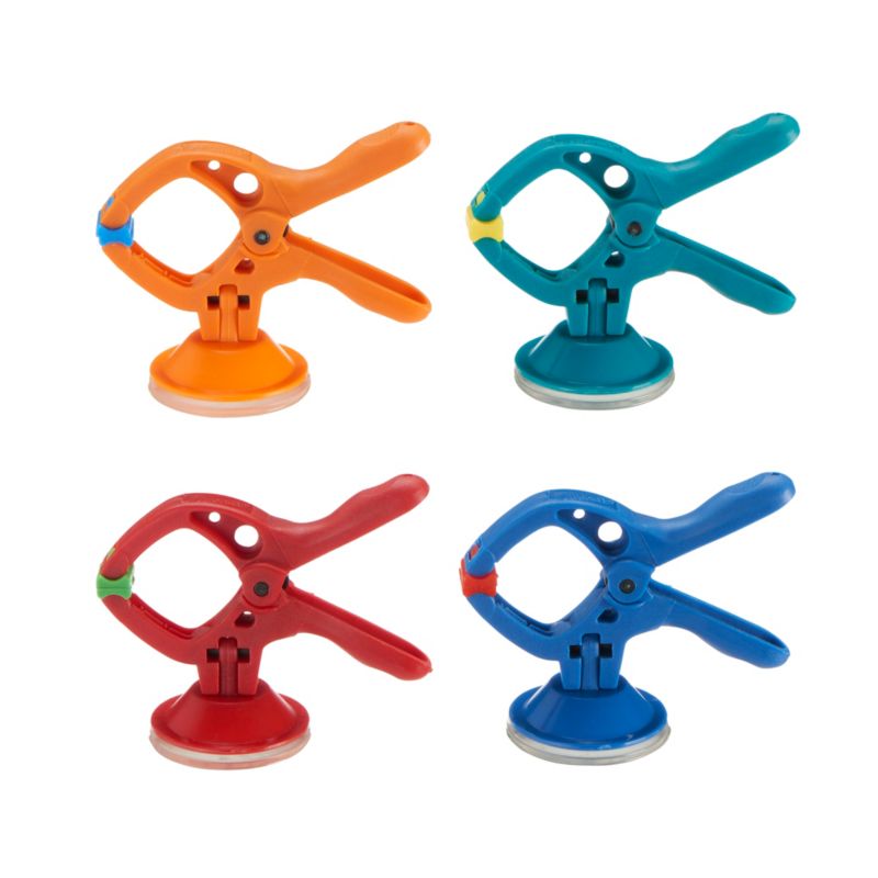 Miniściski sprężynowe microfix 20 mm z przyssawką 4 szt. wolfcraft 3663000