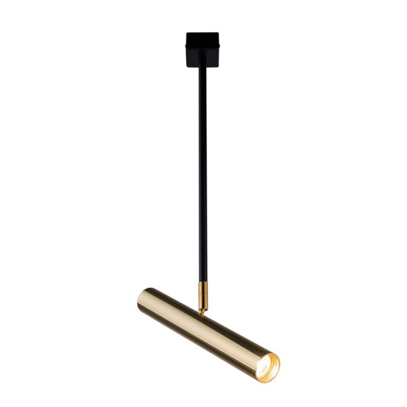 Spot Amplex Akadi mosiądz polerowano-czarny 1 x GU10 x 4W IP20 wym: 51 x 28 x 4 cm - 1 szt.